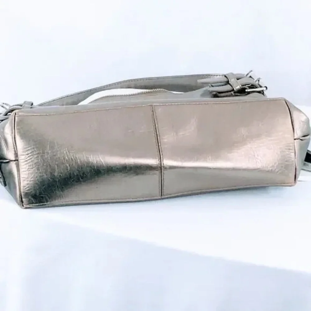 Cole Haan Metallic Taupe Hobo Shoulder Bag